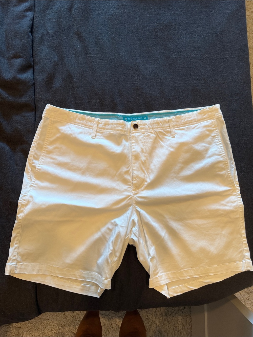 Tori Richard White Flat Front Men’s Shorts
